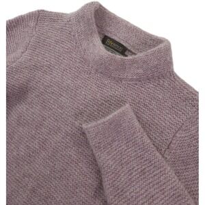 Fisherman Out of Ireland Baby Alpaca Sweater Womens Medium Knit Pullover Pink